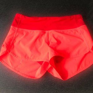 Lululemon Speed Up Short - Coral